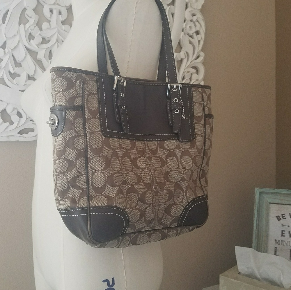 Brown Coach Shoulder Bag